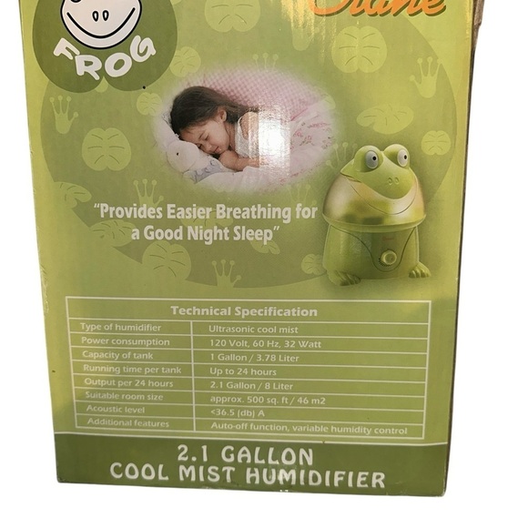 Crane Green Frog 2.1 Gallon Cool Mist Humidifier for Kids - Picture 4 of 9